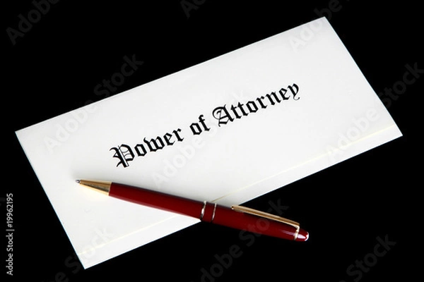 Obraz Power of Attorney document
