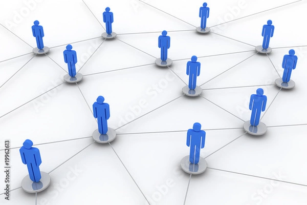 Fototapeta Social network