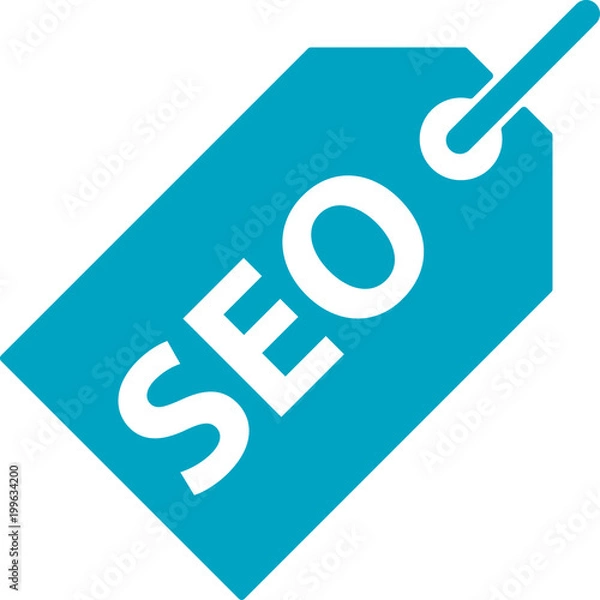 Fototapeta Search Engine Optimization Tag Icon