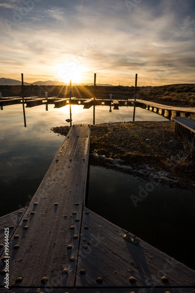 Obraz Sunrise over Docks