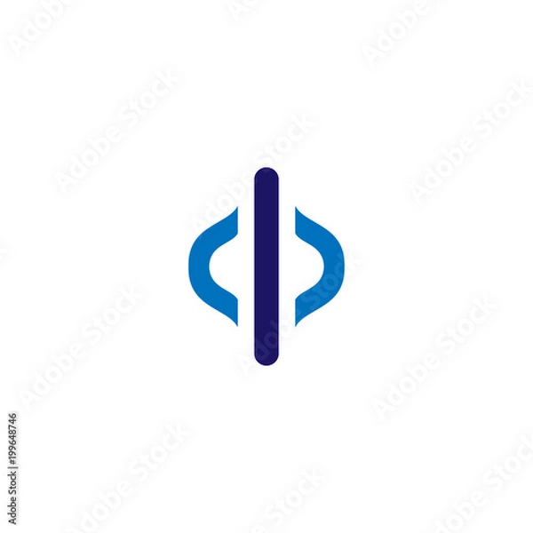 Fototapeta Abstract Logos. Unique Elements Design Template.