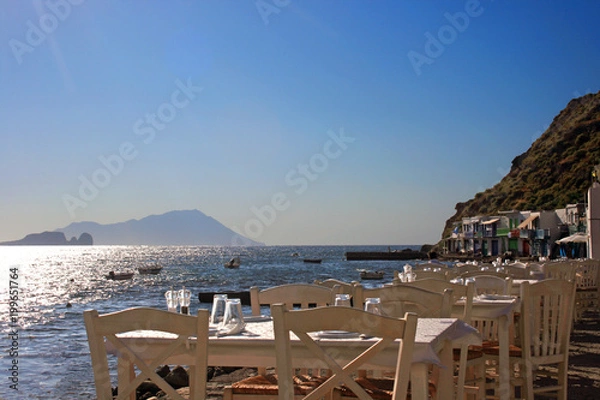 Obraz Griechenlamd Milos Strandrestaurant