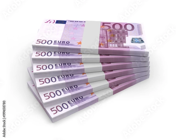 Fototapeta monnaie euros billets