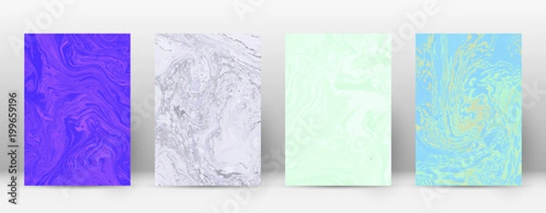 Fototapeta Abstract cover. Modern design template. Adorable suminagashi marble. Minimalistic hipster flyer design. Beauteous trendy abstract cover. Vector illustration.