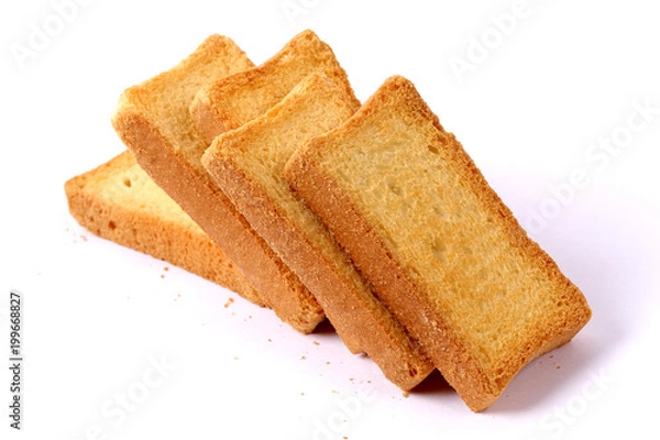Fototapeta crispy rusk, cake rusk