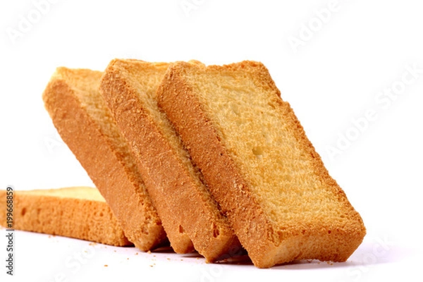 Fototapeta crispy rusk, cake rusk