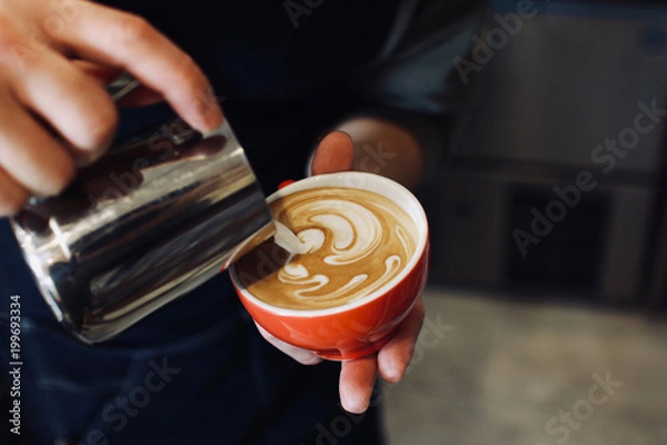 Fototapeta コーヒー　ラテアート