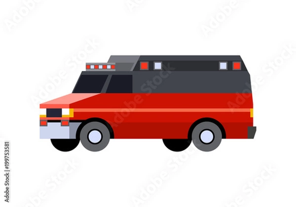Obraz Ambulance vehicle front side view