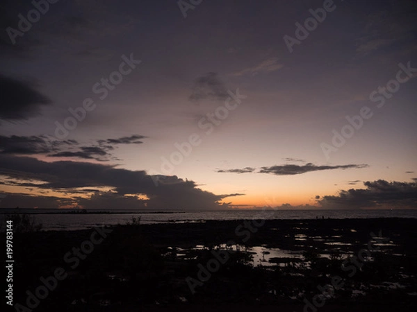 Obraz Tropical sunset over ocean