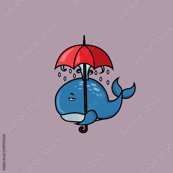 Obraz Sad whale