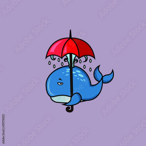 Obraz Sad whale