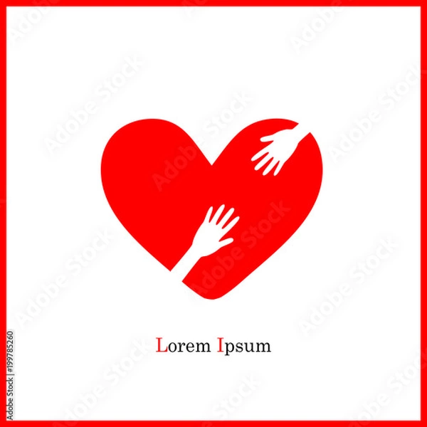 Obraz Heart and hand4