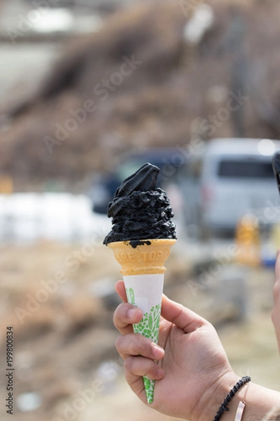 Obraz Black Ice cream