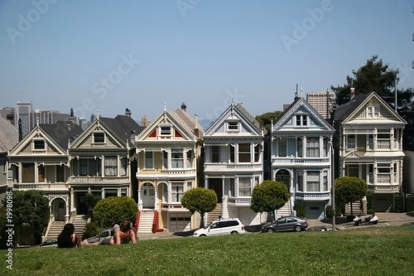 Obraz day at alamo square