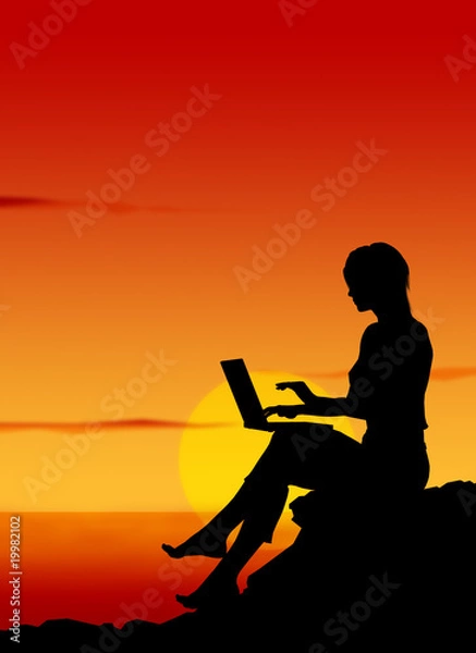 Obraz Connected Girl