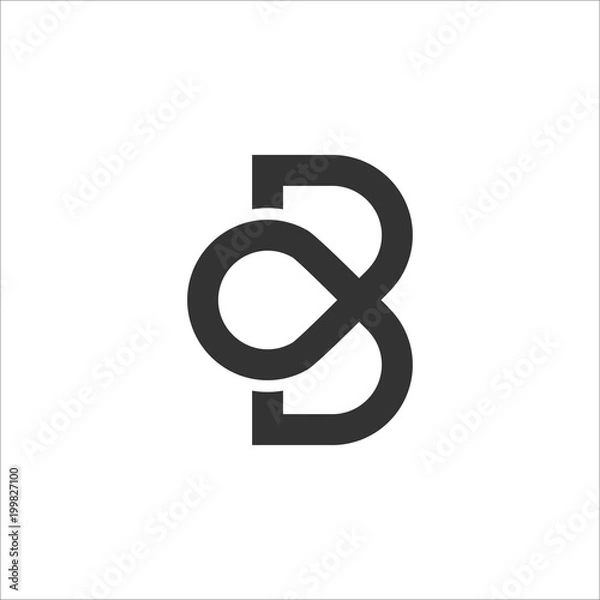Obraz BO or OB Logo Icon