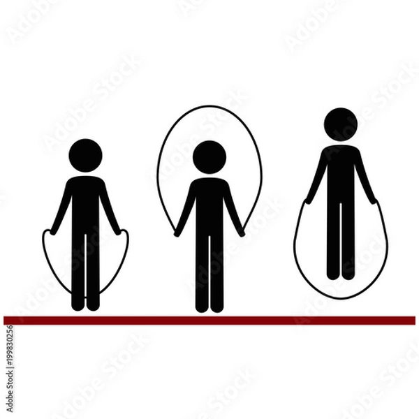 Obraz Skipping rope vector