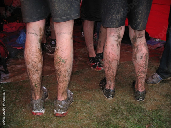 Obraz Running Through Puddles