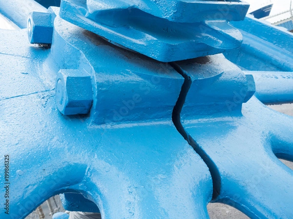 Obraz Blue gear head