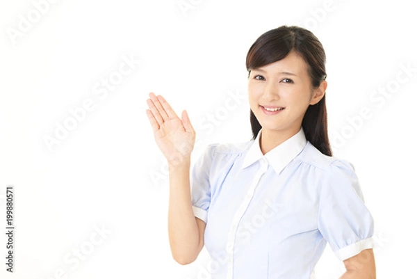Fototapeta ビジネス・女性・案内