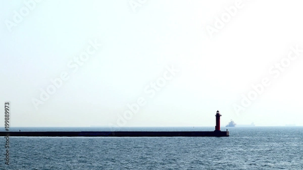 Fototapeta 港の灯台