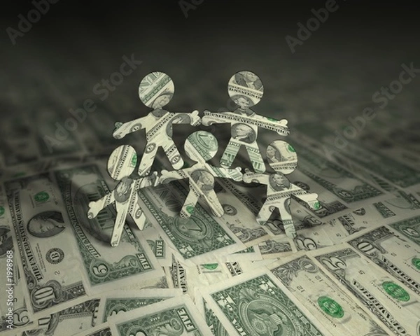 Obraz money acrobats