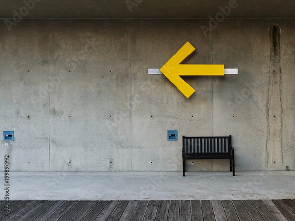 Fototapeta Richtung angeben