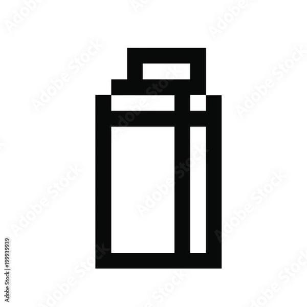 Fototapeta Milk pixels