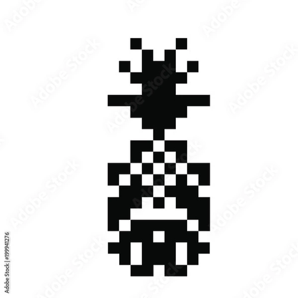 Fototapeta Pineapple pixels