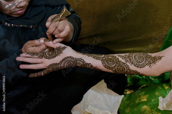 Obraz Arabic Bridal Henna