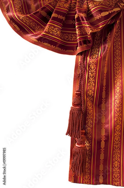 Obraz Red oriental curtain