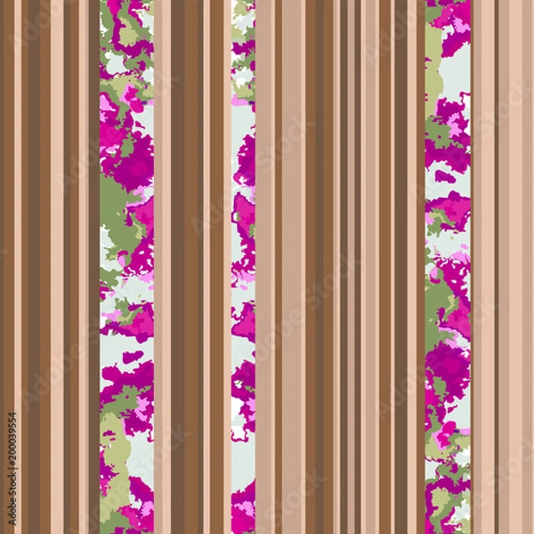 Fototapeta Seamless vertical lines pattern. Vector abstract background