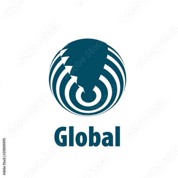 Fototapeta vector logo globe