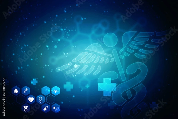 Obraz 2D illustration medical structure background
