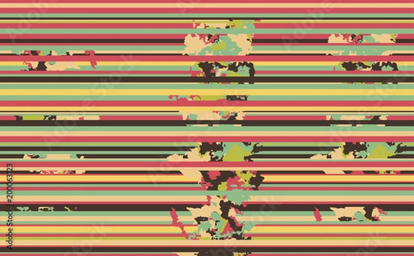 Fototapeta Seamless horizontal lines pattern. Vector background