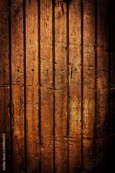 Fototapeta Vintage stained wooden wall background texture