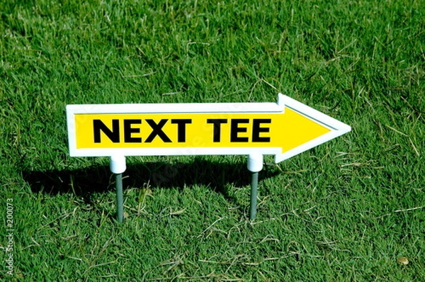 Obraz next tee sign
