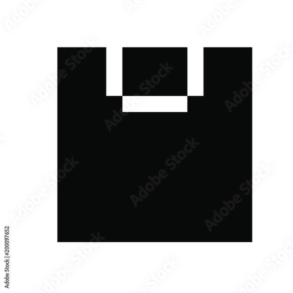 Fototapeta Shopping bag pixels