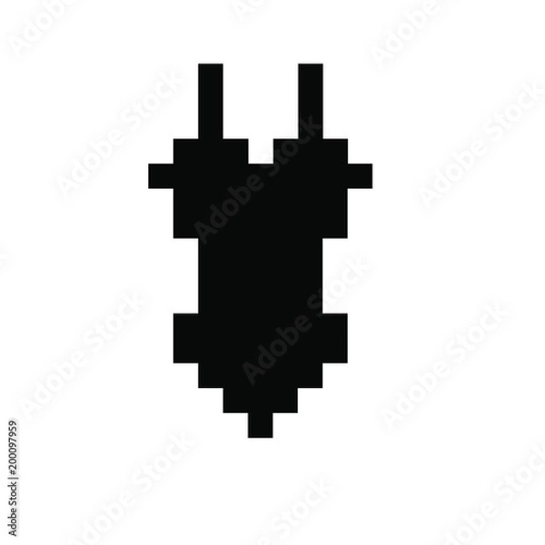 Fototapeta Swimsuit pixels