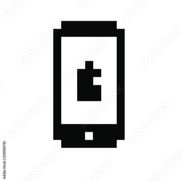 Fototapeta Mobile phone pixels