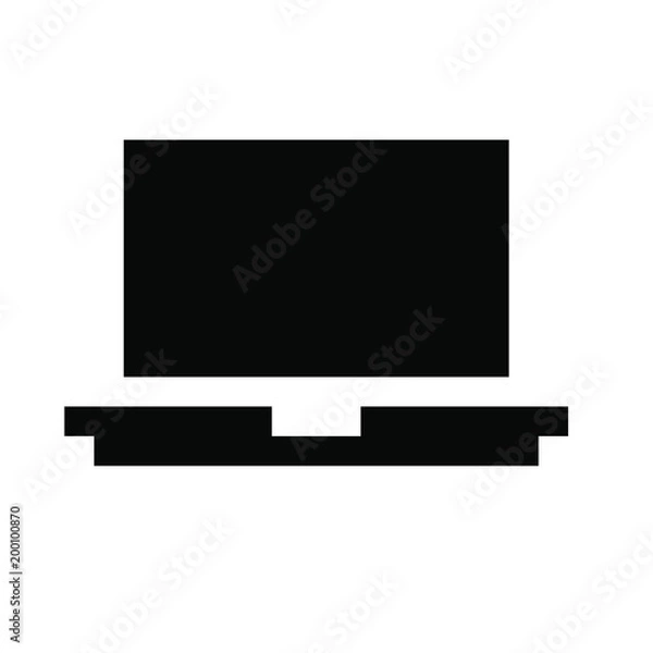 Fototapeta Laptop pixels