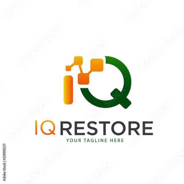 Obraz logo przywracania iq