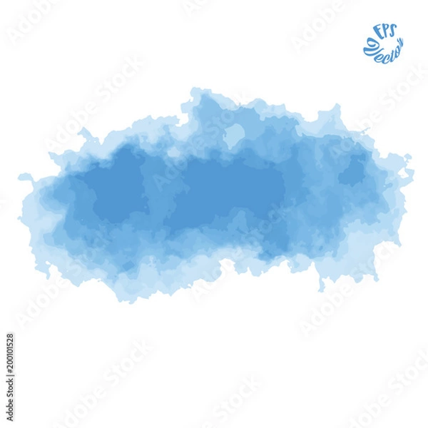 Fototapeta Painted vector background clouds and air