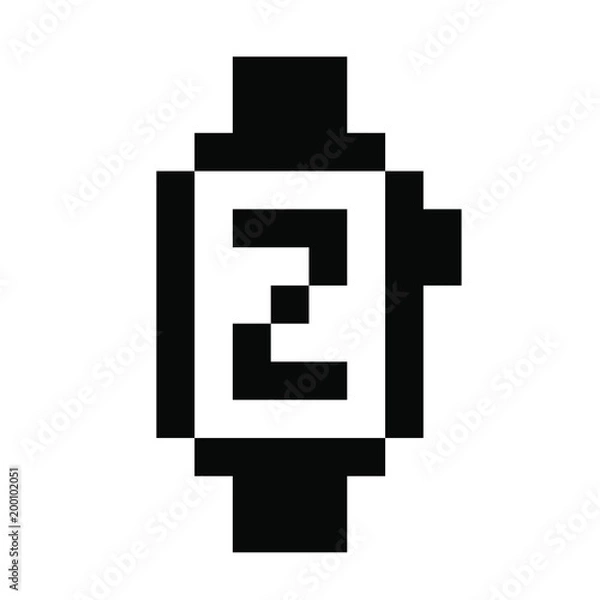 Fototapeta Connected watch pixels