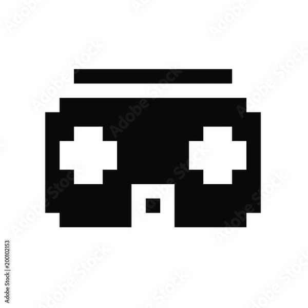 Fototapeta VR glasses pixels