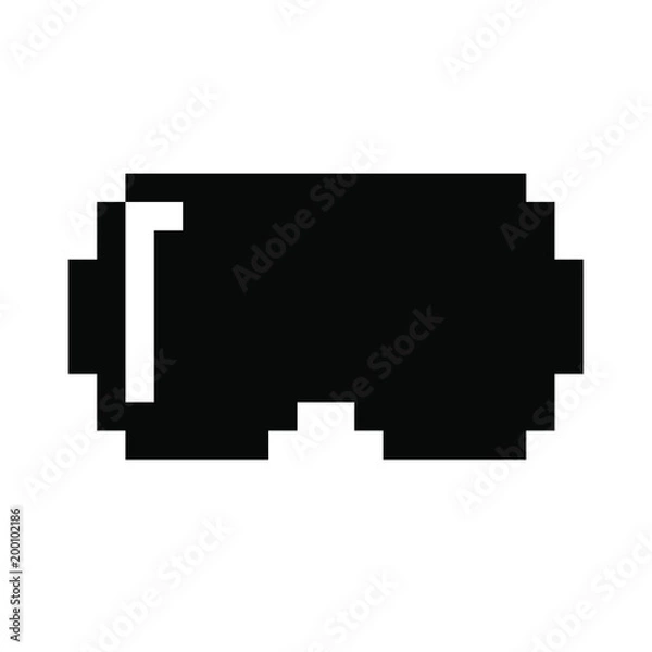 Fototapeta VR glasses pixels