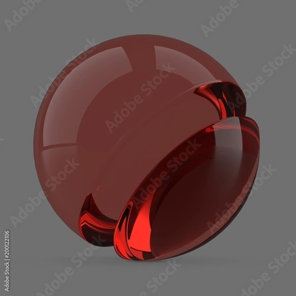 Fototapeta Red glass