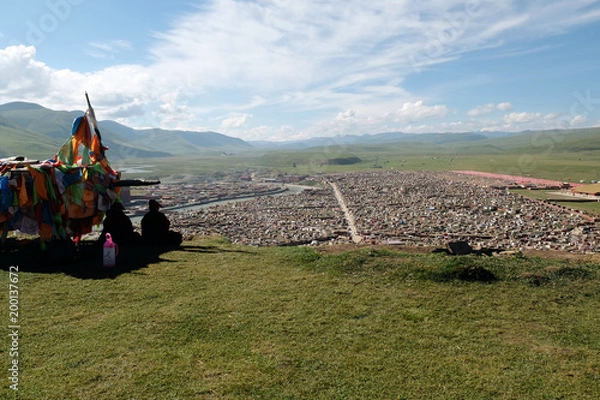 Fototapeta 東チベット, アチェンガル・ゴンパ