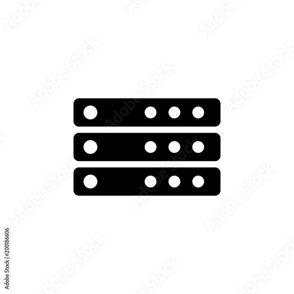 Fototapeta server icon. Element of simple icon for websites, web design, mobile app, info graphics. Signs and symbols collection icon for design and development