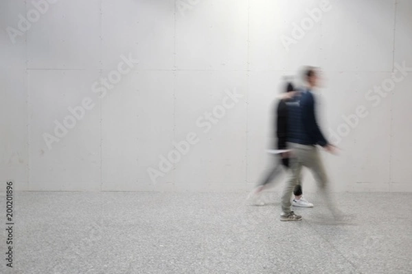 Obraz blurred people at the airport